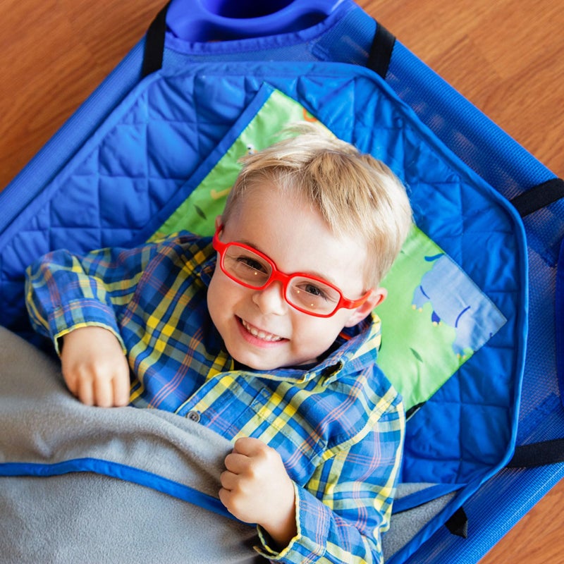 Wildkin Modern Kids Nap Mat â€“ Soft Cotton Blend with Pillow & Elastic Straps for School & Travel - Wild Animals - Image 2